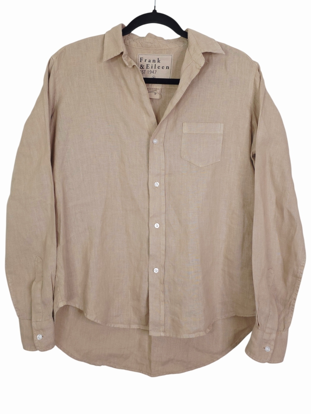 Frank & Eileen Tuscany Getaway Set Biscuit Tan Eileen Shirt Maisie Pant Size XS - Picture 5 of 10